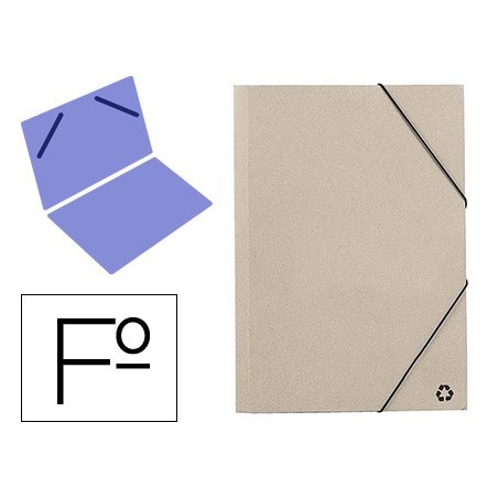 PASTA MARIOLA COM ELASTICOS FOLIO SIMPLES CARTAO ECOLOGICO C