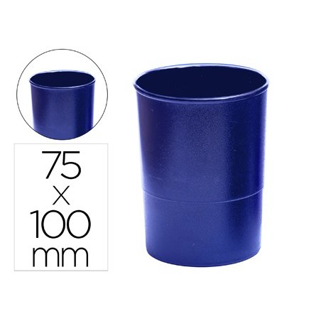 PORTA LAPIS Q-CONNECT PLASTICO AZUL OPACO