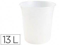 CESTO PLASTICO Q-CONNECT TRANSPARENTE 13 LITROS