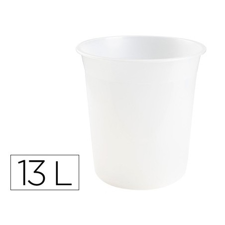 CESTO PLASTICO Q-CONNECT TRANSPARENTE 13 LITROS