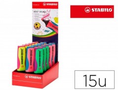 MARCADOR STABILO BOSS SPLASH 75 EXPOSITOR DE SECRETARIA DE 1