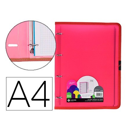 PASTA CARCHIVO DUNE 4 ANEIS 20 MM POLIPROPILENO RIGIDO DIN A