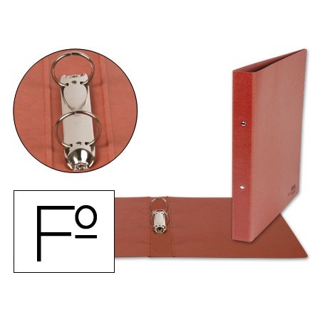 PASTAS ANEIS LIDERPAPEL CARTAO COURO FOLIO AO ALTO, LOMBADA