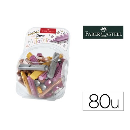 MARCADOR FABER FLUORESCENTE TEXLINER 46 COR METALICA EXPOSIT