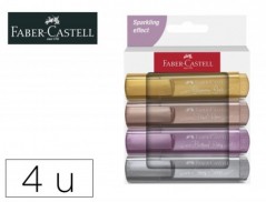 MARCADOR FABER FLUORESCENTE TEXLINER 46 COR METALICA ESTOJO