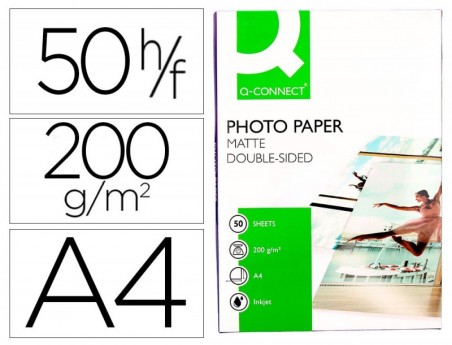 PAPEL Q-CONNECT FOTO MATE DUPLA FACE DIN A4 PARA FOTOCOPIADO