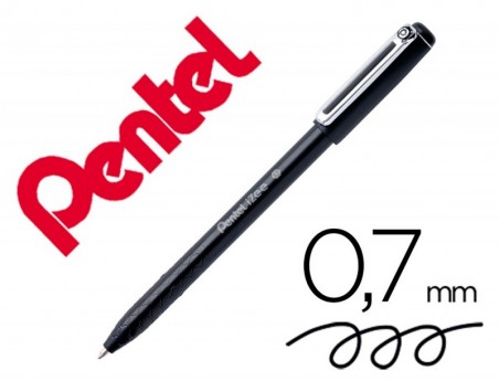 12un ESFEROGRAFICA PENTEL IZEE PONTA DE 0,7MM COM TAMPA COR