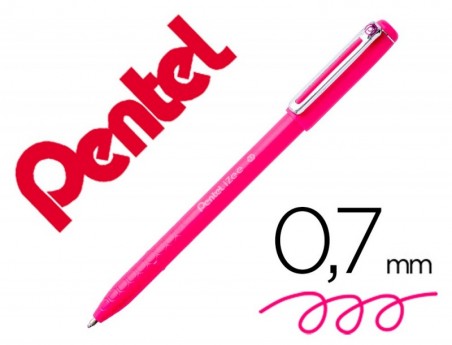 12un ESFEROGRAFICA PENTEL IZEE PONTA DE 0,7MM COM TAMPA COR