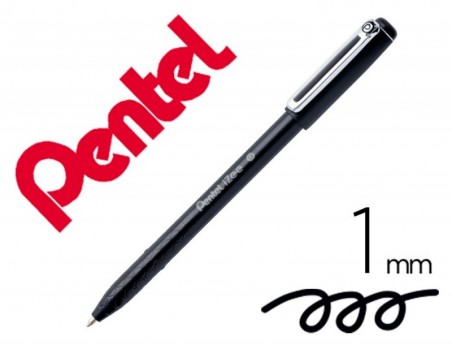 12un ESFEROGRAFICA PENTEL IZEE PONTA DE 1,0MM COM TAMPA COR
