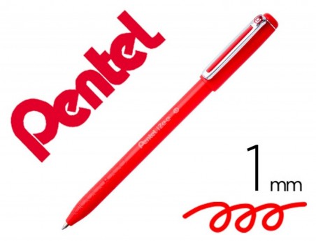 12un ESFEROGRAFICA PENTEL IZEE PONTA DE 1,0MM COM TAMPA COR
