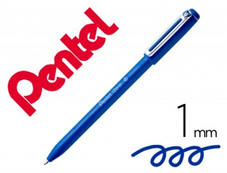 12un ESFEROGRAFICA PENTEL IZEE PONTA DE 1,0MM COM TAMPA COR
