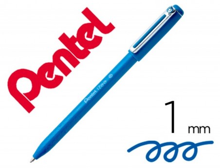 12un ESFEROGRAFICA PENTEL IZEE PONTA DE 1,0MM COM TAMPA COR