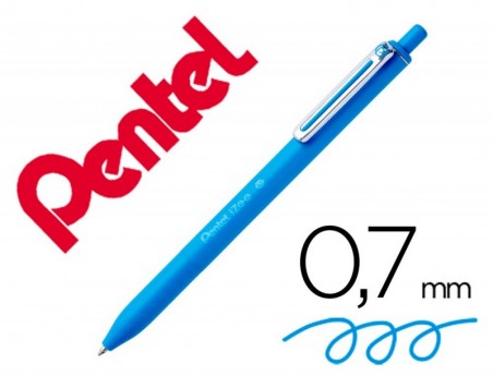 12un ESFEROGRAFICA PENTEL IZEE PONTA DE 0,7MM RETRATIL COR A