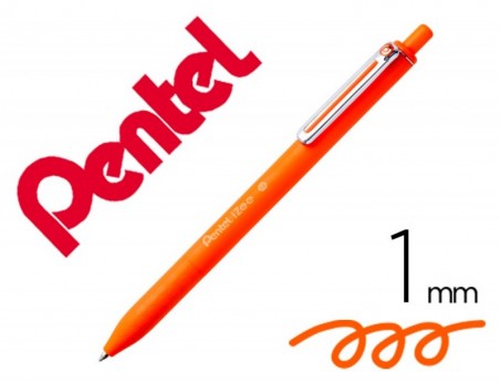 12un ESFEROGRAFICA PENTEL IZEE PONTA DE 1,0MM RETRATIL LARAN