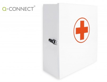 CAIXA DE PRIMEIROS SOCORROS Q-CONNECT METALICA 4 COMPARTIMEN