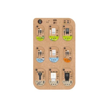 EXPOSITOR DE SECRETARIA CABOS E CARREGADORES TECHONETECH CON