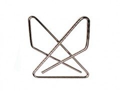 CLIPS BORBOLETA NIQUELADOS - CAIXA DE 12 - GRANDE