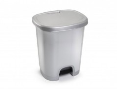 CONTENTOR PLASTICFORTE PLASTICO COM PEDAL 27 LITROS COR PRAT