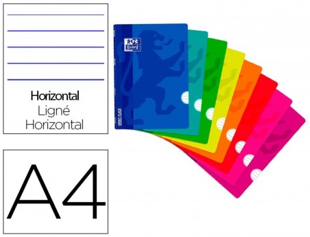 CADERNO AGRAFADO OXFORD OPENFLEX CAPA PLASTICO DIN A4 48 FOL