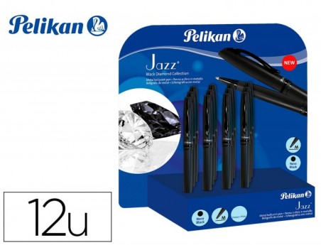 ESFEROGRAFICA PELIKAN JAZZ BLACK DIAMOND EXPOSITOR DE 12 UNI