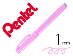 10un CANETA PINCEL PENTEL TOUCH PARA CALIGRAFIA COR ROXO CLA