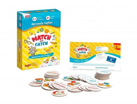 JOGO EDUCATIVO FALOMIR MATCH AND CATCH APRENDE INGLES