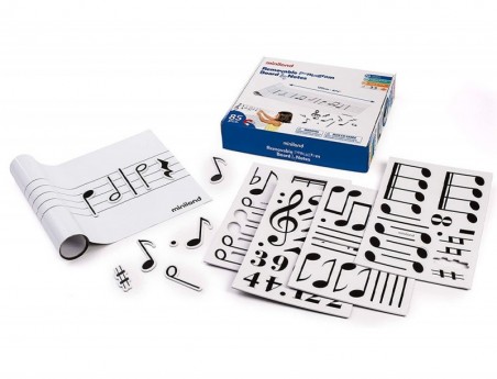 JUEGO MINILAND PIZARRA MUSICAL PAUTADA CON 85 FIGURAS MAGNET