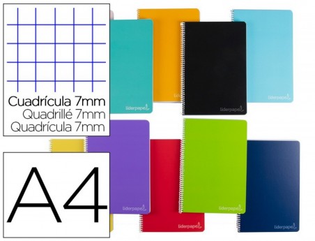 CADERNO ESPIRAL LIDERPAPEL A4 MICRO WITTY CAPA DURA 140F 75G
