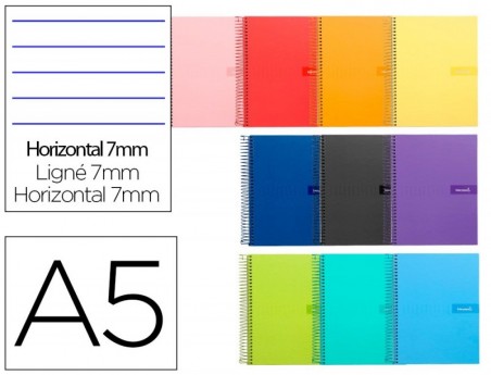 CADERNO ESPIRAL LIDERPAPEL A5 MICRO CRAFTY CAPA FORRADA 80F