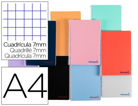 10un CADERNO ESPIRAL LIDERPAPEL A4 WONDER CAPA DE PLASTICO 8