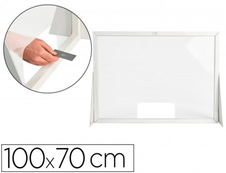 VISOR DE PROTECAO Q-CONNECT CARTAO FORMATO HORIZONTAL 100X70
