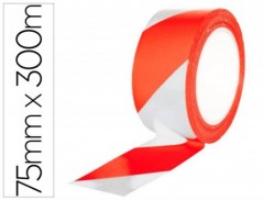 3un FITA DE SINALIZACAO Q-CONNECT NAO ADESIVA VERMELHA E BRA