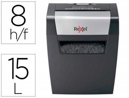 DESTRUIDORA DE DOCUMENTOS REXEL MOMENTUM X308 CAPACIDADE DE