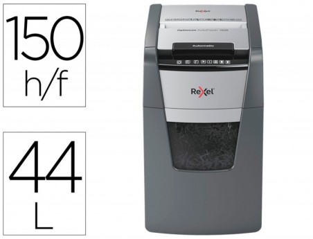 DESTRUIDORA DE DOCUMENTOS REXEL OPTIMUM AUTOFEDD+ 150X EU CA