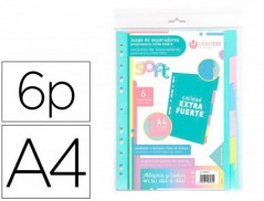 SEPARADOR CARCHIVO POLIPROPILENO SOFT EXTRA FORTE DIN A4 MUL