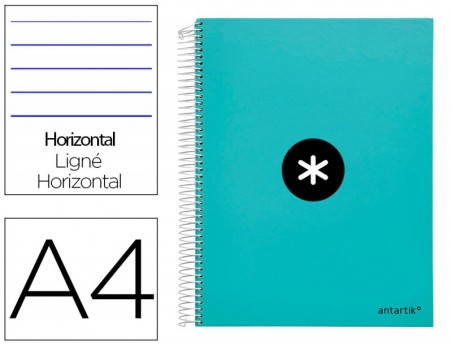 CADERNO ESPIRAL LIDERPAPEL A4 MICRO ANTARTIK CAPA FORRADA 12