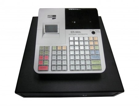 CAIXA REGISTADORA ECR SAMPOS ER-60 BRANCA 28 DEPARTAMENTOS D