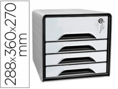 FICHERO CAJONES DE SOBREMESA CEP SMOOVE SECURE CON CERRADURA