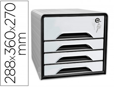 FICHERO CAJONES DE SOBREMESA CEP SMOOVE SECURE CON CERRADURA