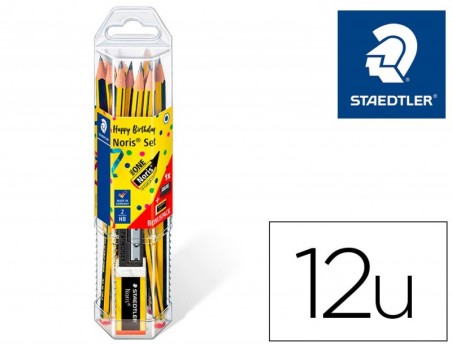 LAPICES DE GRAFITO STAEDTLER NORIS N.2 HB BLISTER PROMOCIONA