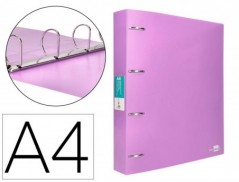 PASTA LIDERPAPEL POLIPROPILENO DIN A4 4 ANEIS MISTOS 40 MM L