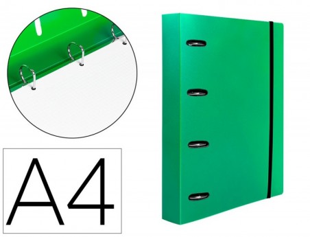 PASTA LIDERPAPEL COM RECARGA POLIPROPILENO DIN A4 4 ANEIS 25