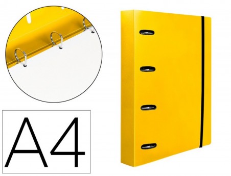 PASTA LIDERPAPEL COM RECARGA POLIPROPILENO DIN A4 4 ANEIS 25