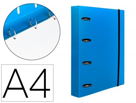 PASTA LIDERPAPEL COM RECARGA POLIPROPILENO DIN A4 4 ANEIS 40