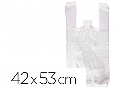 120un BOLSA RECICLADA 70% BRANCA 50 MC 42X53 CM APTA LEGISLA