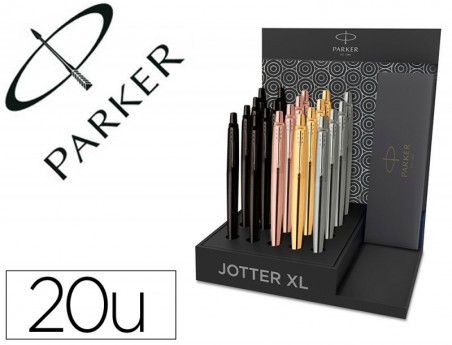 EXPOSITOR 20 ESFEROGRAFICAS JOTTER XL MONOCROMO AÇO CT EM ES
