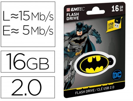 PEN DRIVE USB EMTEC FLASH 16 GB USB 2.0 COLLECTOR BATMAN