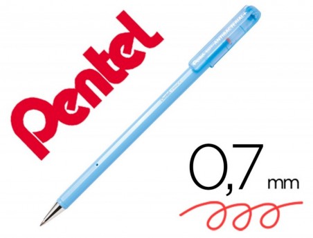 12un ESFEROGRAFICA PENTEL BK77 ANTIBACTERIAL VERMELHO