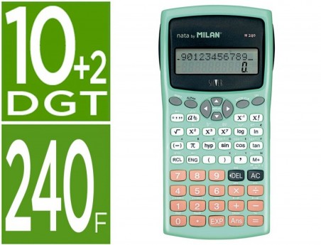 CALCULADORA MILAN CIENTIFICA M240 SILVER 2 LINHAS 240 FUNCOE