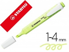 10un MARCADOR STABILO FLUORESCENTE SWING COOL PASTEL LIMA